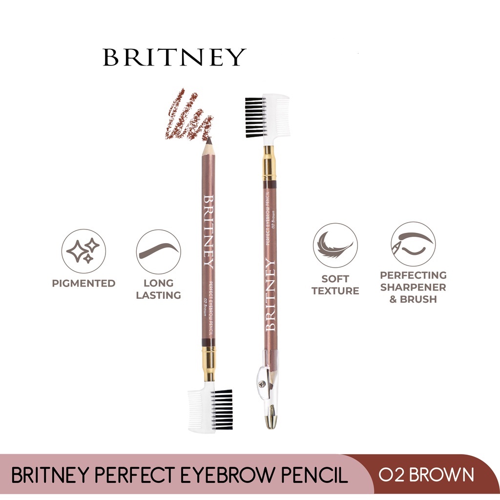 Purbasari  BRITNEY Perfect Eyebrow Pencil | Purbasari Pensil Alis by AILIN