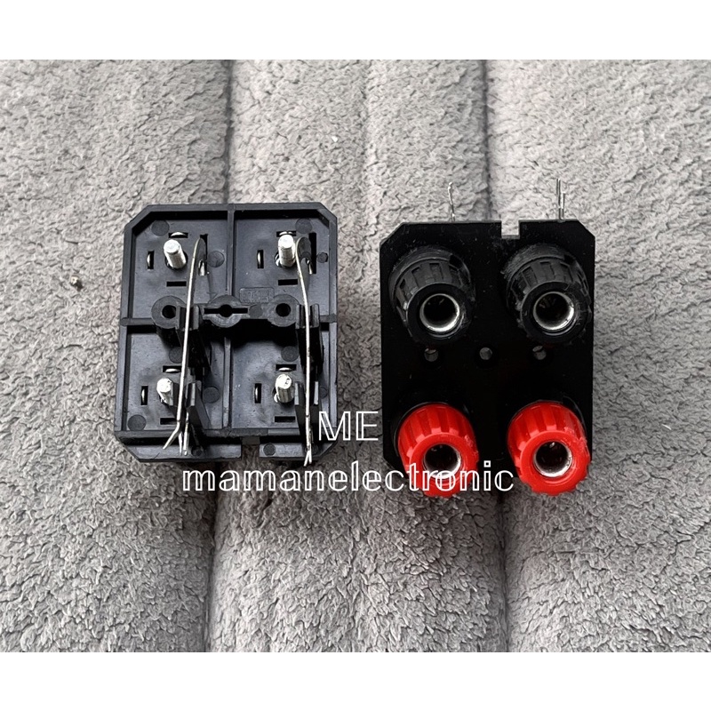 Terminal Speaker 4 Pin Bell Stereo / Terminal Speaker Tapak Tapal Kuda / Terminal Speaker Box Amplifer 4 Pin Binding Post Biding Pos