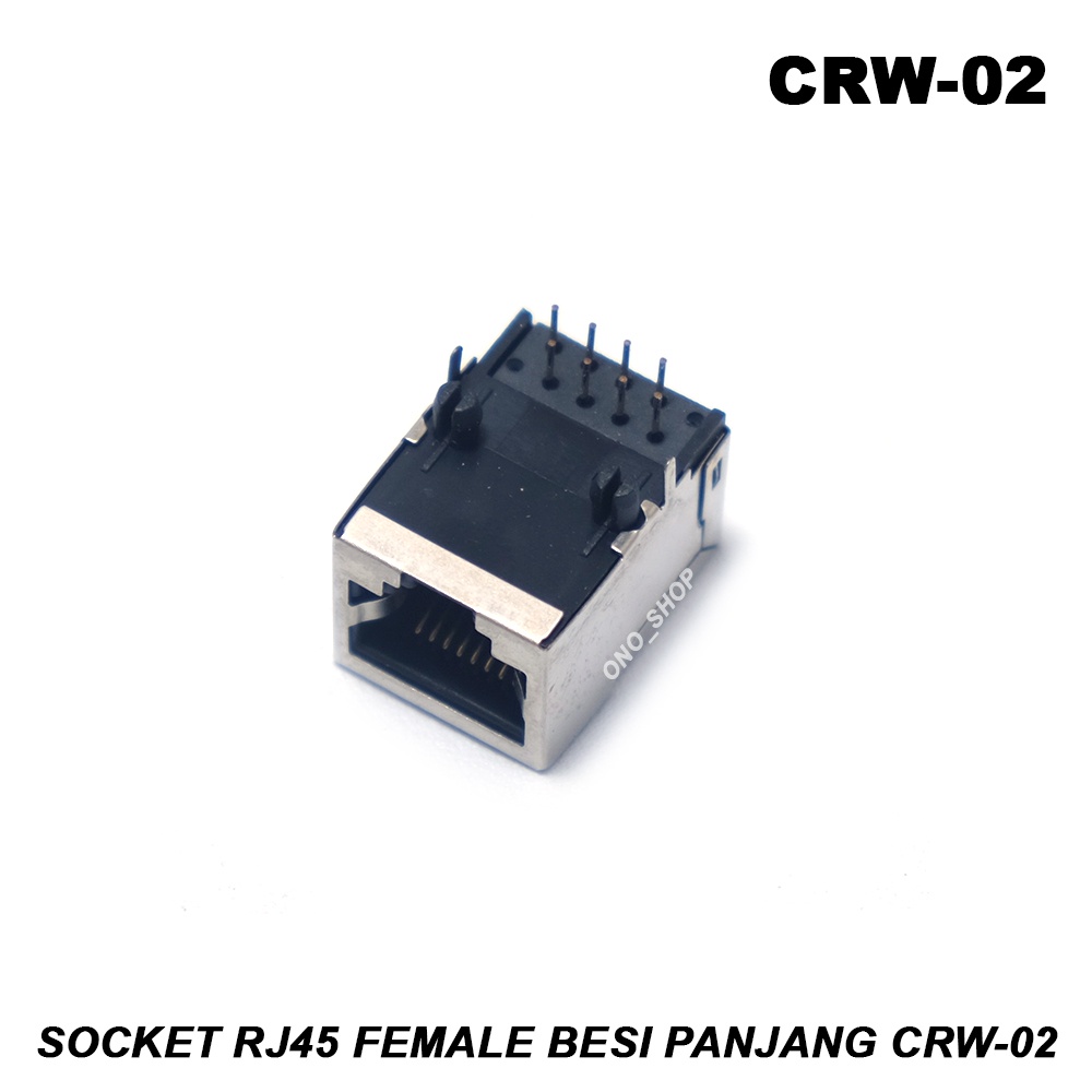 CRW-02 - Socket RJ45 Female Besi Panjang