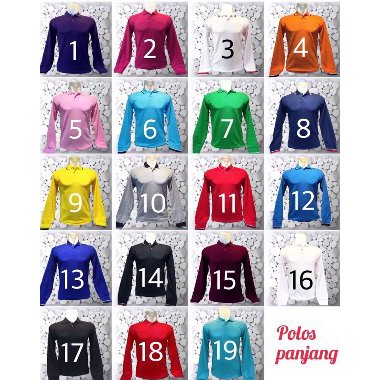 Kaos Polo Shirt Lengan Panjang T Shirt Polo Kaos Berkerah Kaos T Shirt Baju Polo Polo Kaos