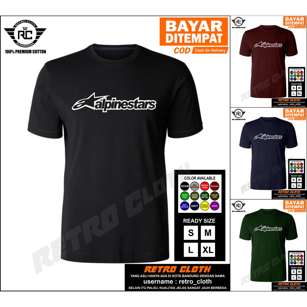 ALPINESTAR / Kaos Tshirt Baju Pria Combed 30s Distro ALPINESTAR 1