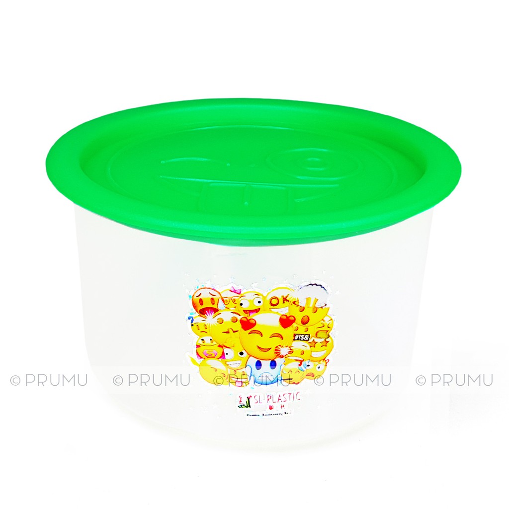 6 Toples Plastik 1 Liter - Toples Makanan - Toples Bening - Toples Jar - Toples Kue - Plastic Jar