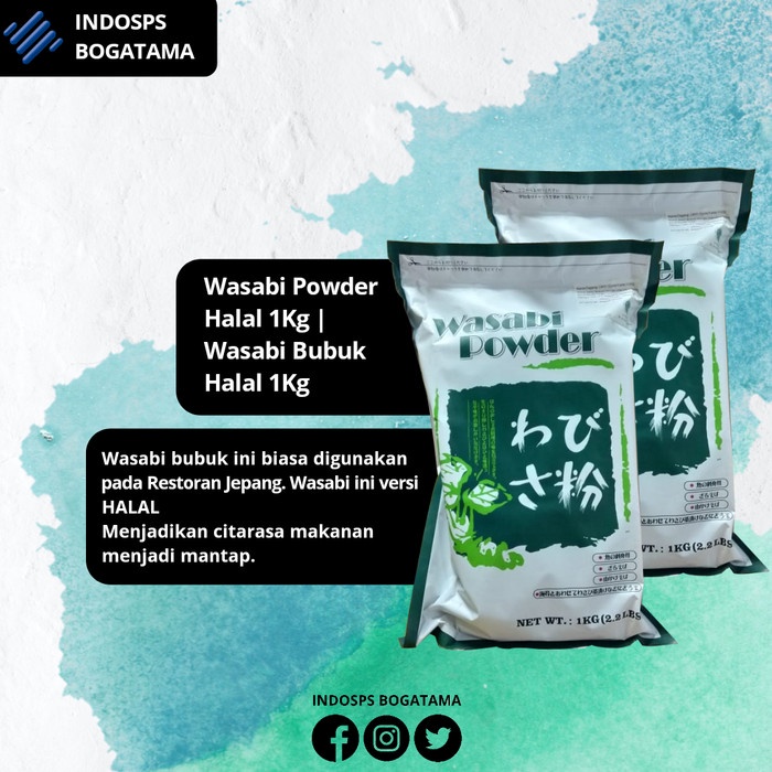 

Wasabi Powder Halal 1Kg Wasabi Bubuk Halal 1Kg