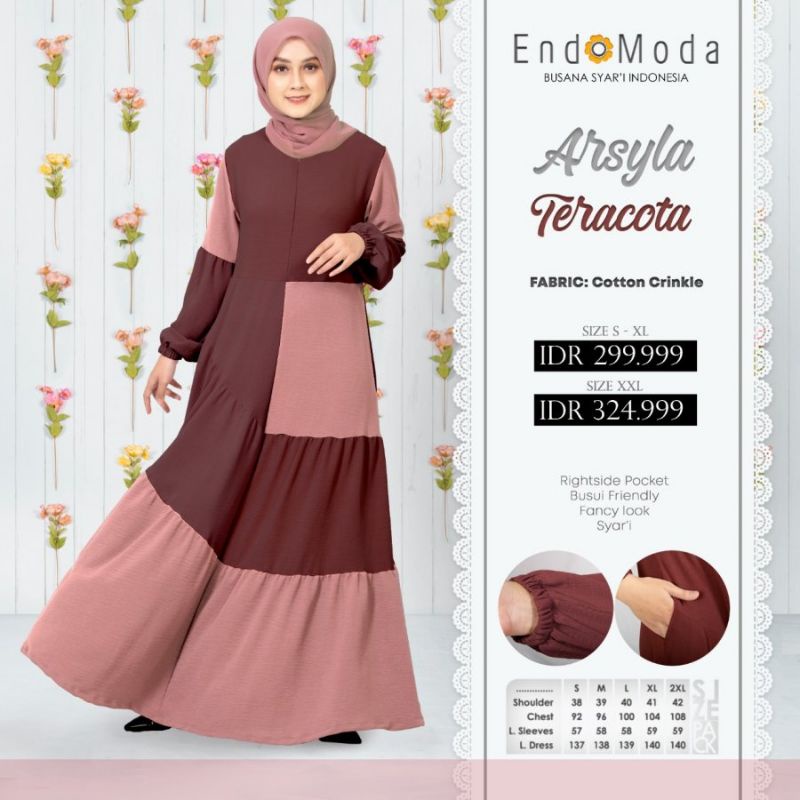 GAMIS CASUAL SYARi ARSYILA ENDOMODA