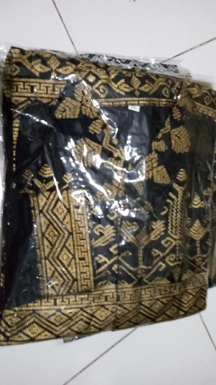 Bac111 Bswart Batik Lurik Hrb026 Kenongo Hem Panjang Kemeja Batik