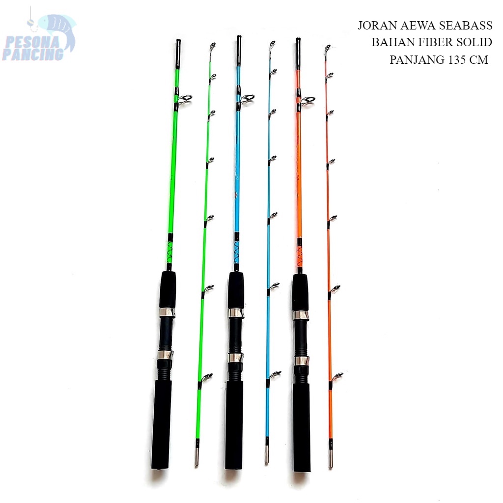 Joran Pancing AEWA SEABASS 135 FIBER SOLID Sangat MURAH dan KUAT