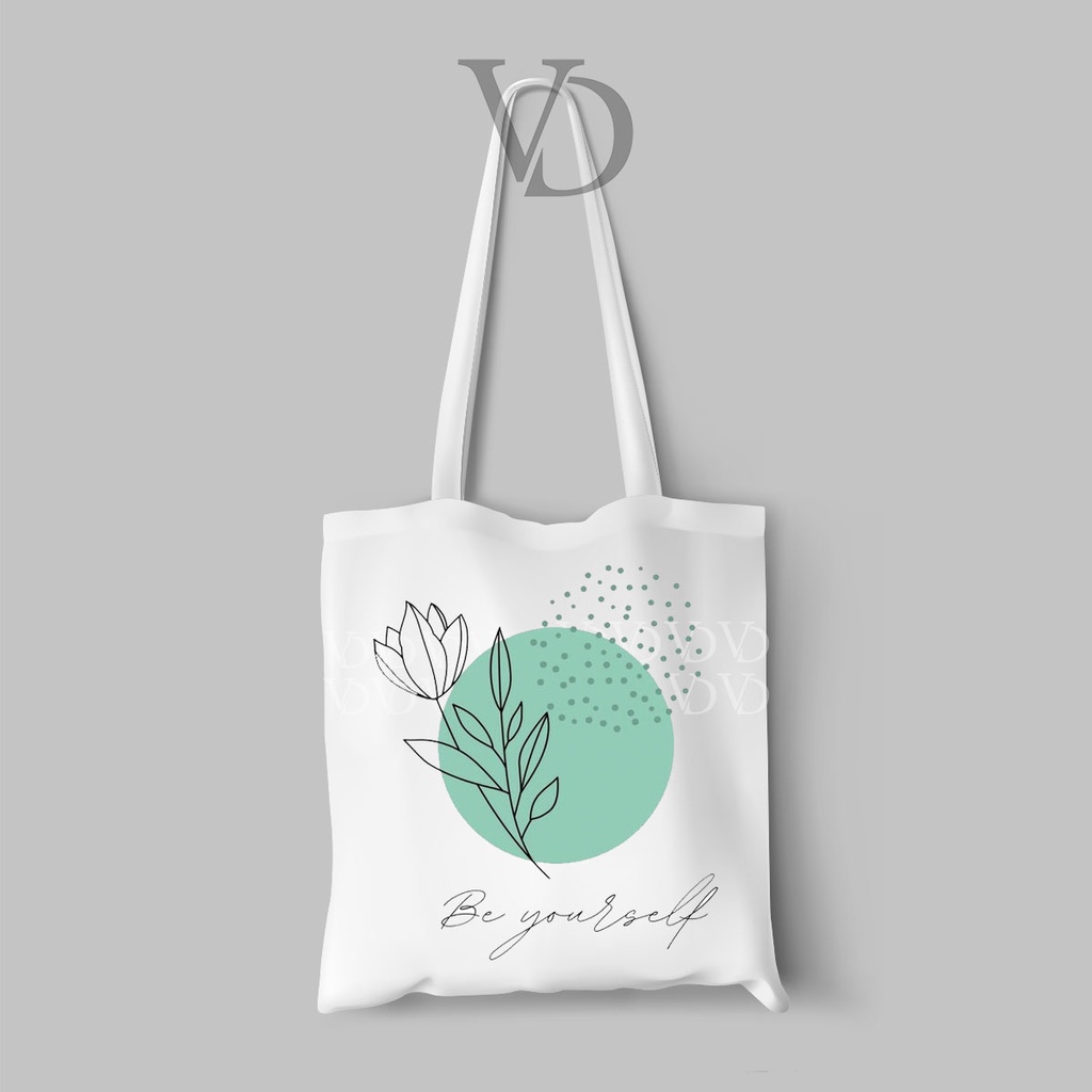 TOTE BAG KANVAS MOTIF quotes motivation TERBARU / AESTHETIC TOTE BAG / TAS BELANJA MOTIF ABSTRAK