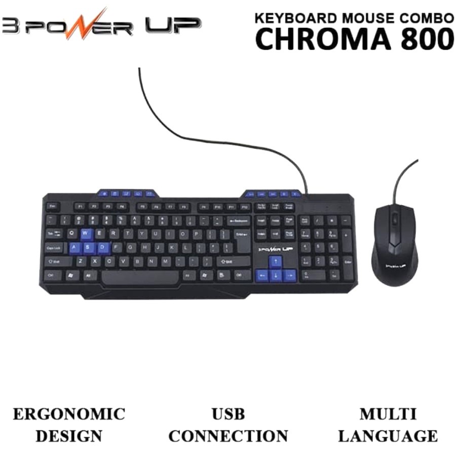 Keyboard &amp; Mouse Combo 3 Power Up CHROMA 800