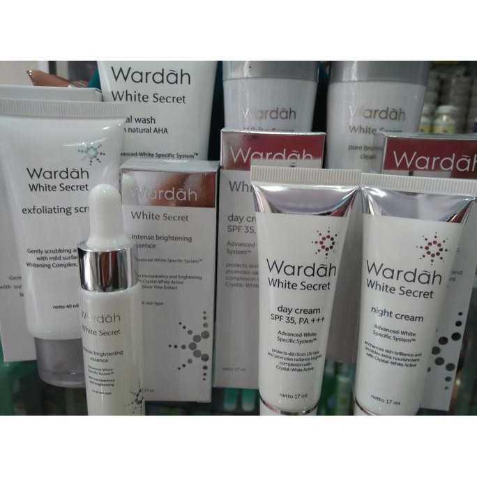 Gratis Ongkir  Paket Wardah White Secret Series Kecil Komplit 7in1
