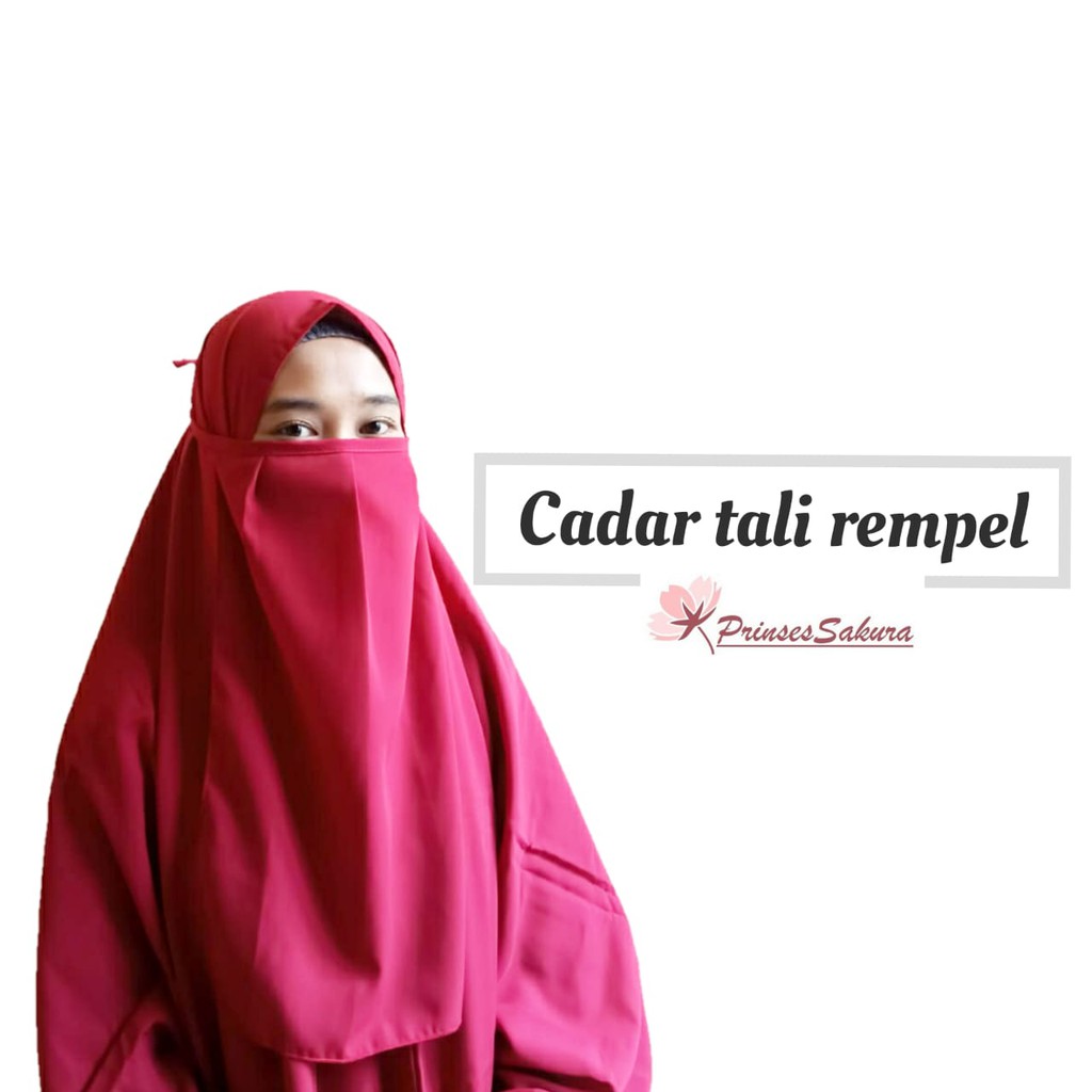 Niqab Cadar Tali Rempel wolfis purdah