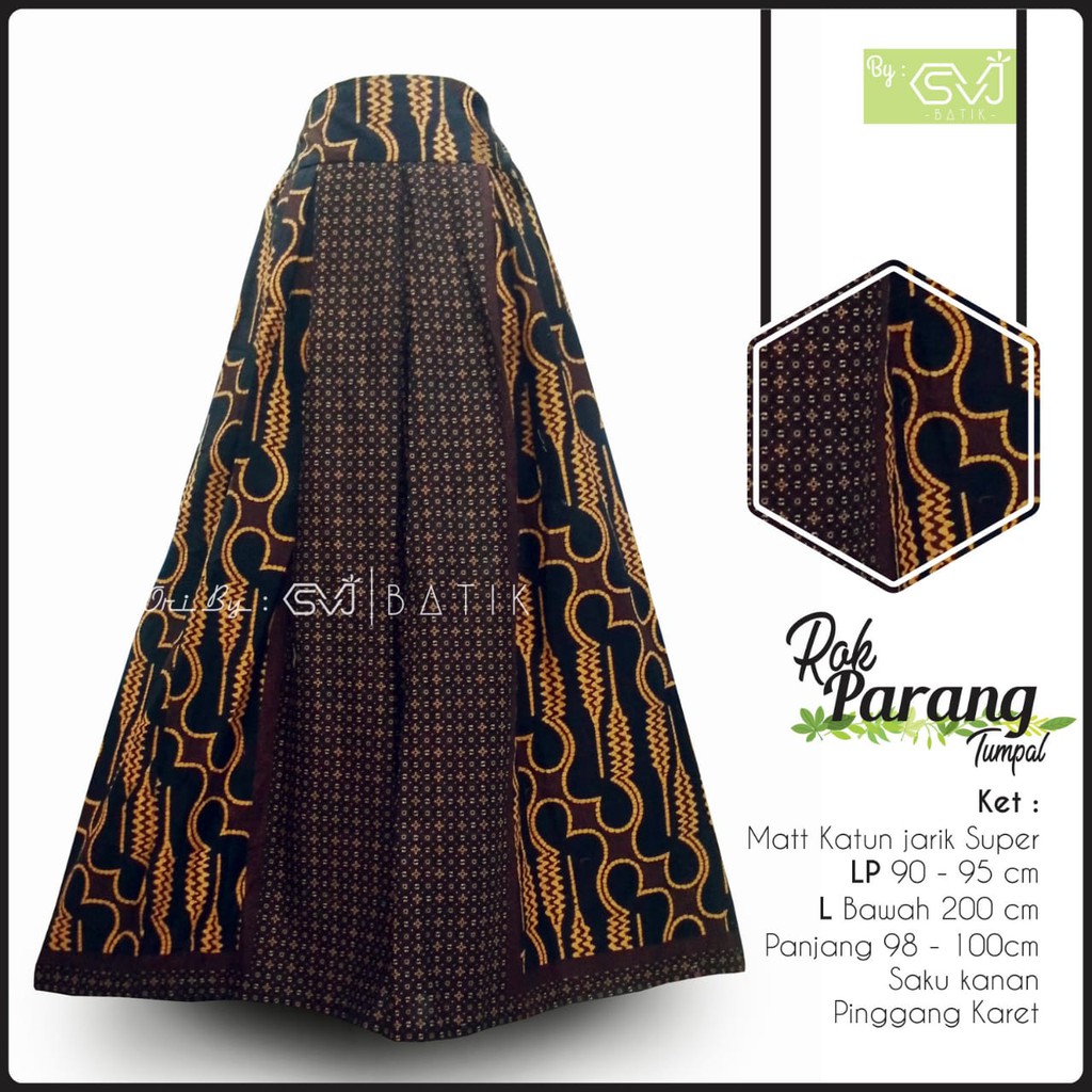  Rok  Parang Tumpal Batik  Solo  Fashion Wanita Rok  Batik  