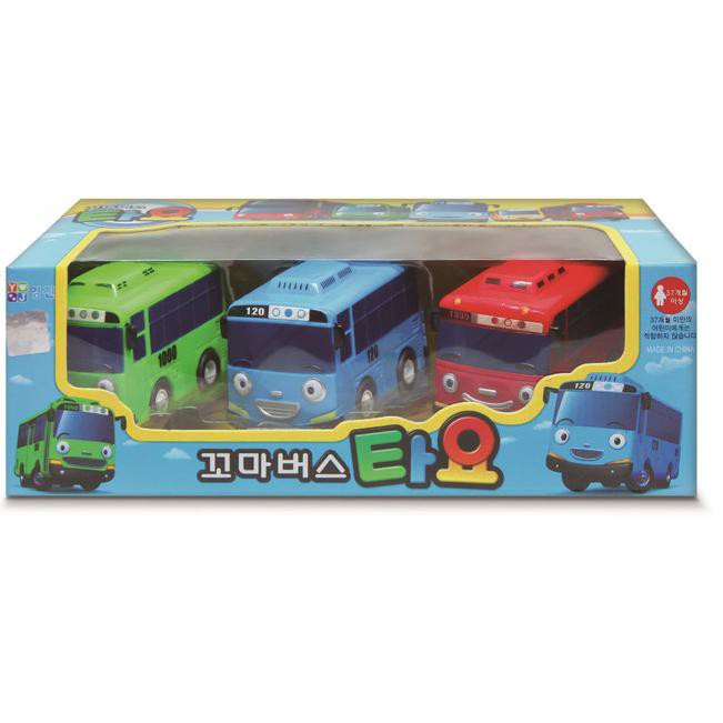 - RKD Tayo The Little Bus  Tayo Win Up Cars Set 3Pc Mainan Anak Ori ✣ ♂