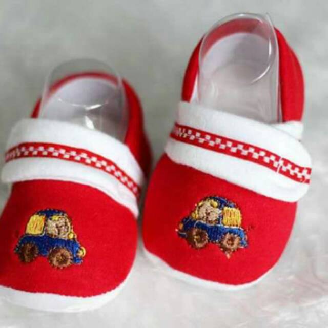 Sepatu Bayi Cowok Car Red Shoes