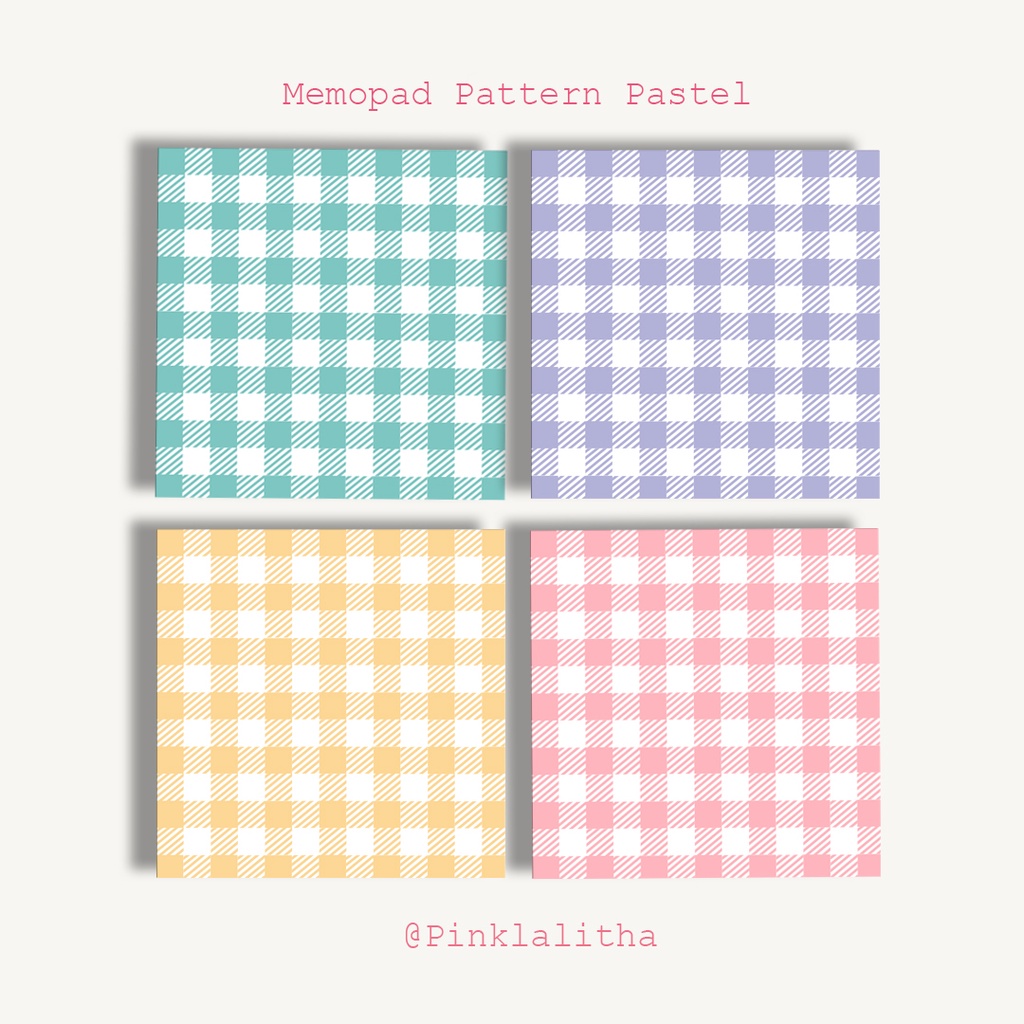 

Memopad Pattern Pastel Catatan Kecil Bukan Sticky Notes