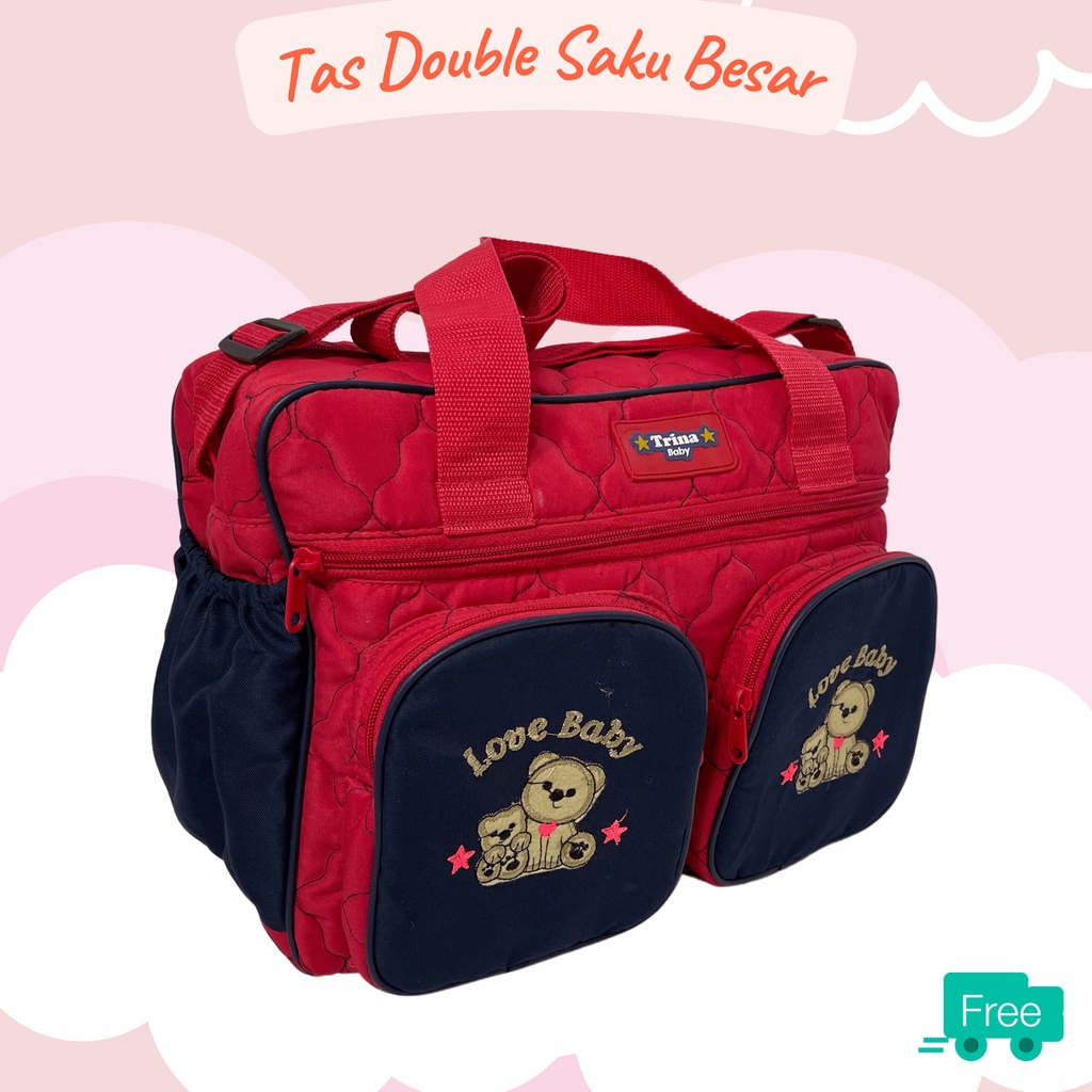 Tas Bayi Besar Double Saku