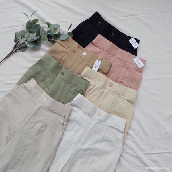 Yuka Slim Cullote / Linen Kulot Highwaist / CELANA KULOT HAWAI / CELANA DRILY KULOT DRILL || MISHA MEISHA KULOT