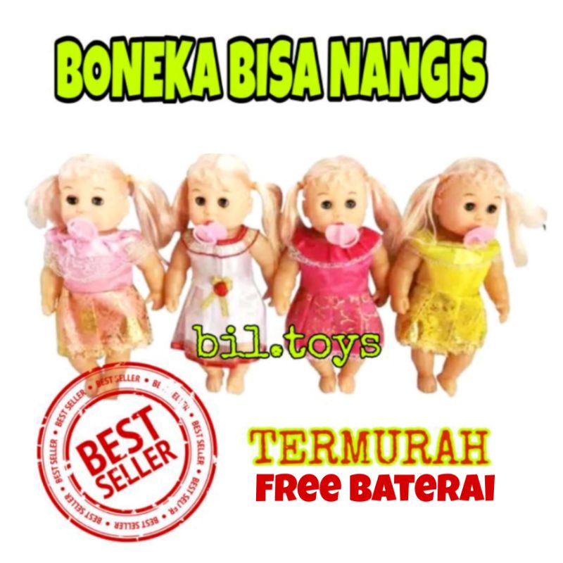 MAINAN ANAK PEREMPUAN BONEKA NANGIS PAPA MAMA KANTONG SUSAN JUNMEI MURAH BAYI NANGIS CEWEK