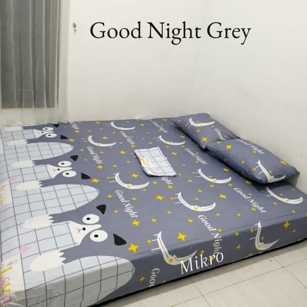Sprei Murah Size 180 - GOOD NIGHT GREY