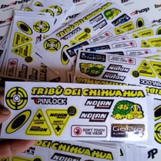  Stiker  helm  visor warning kaca  INK KYT SHOEI AGV NHK  ZEUS 