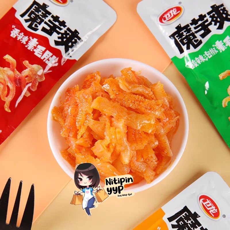 Konjac Spicy MOYUSHUANG WeiL0ng - Snack Spicy Gluten Strip Latiao