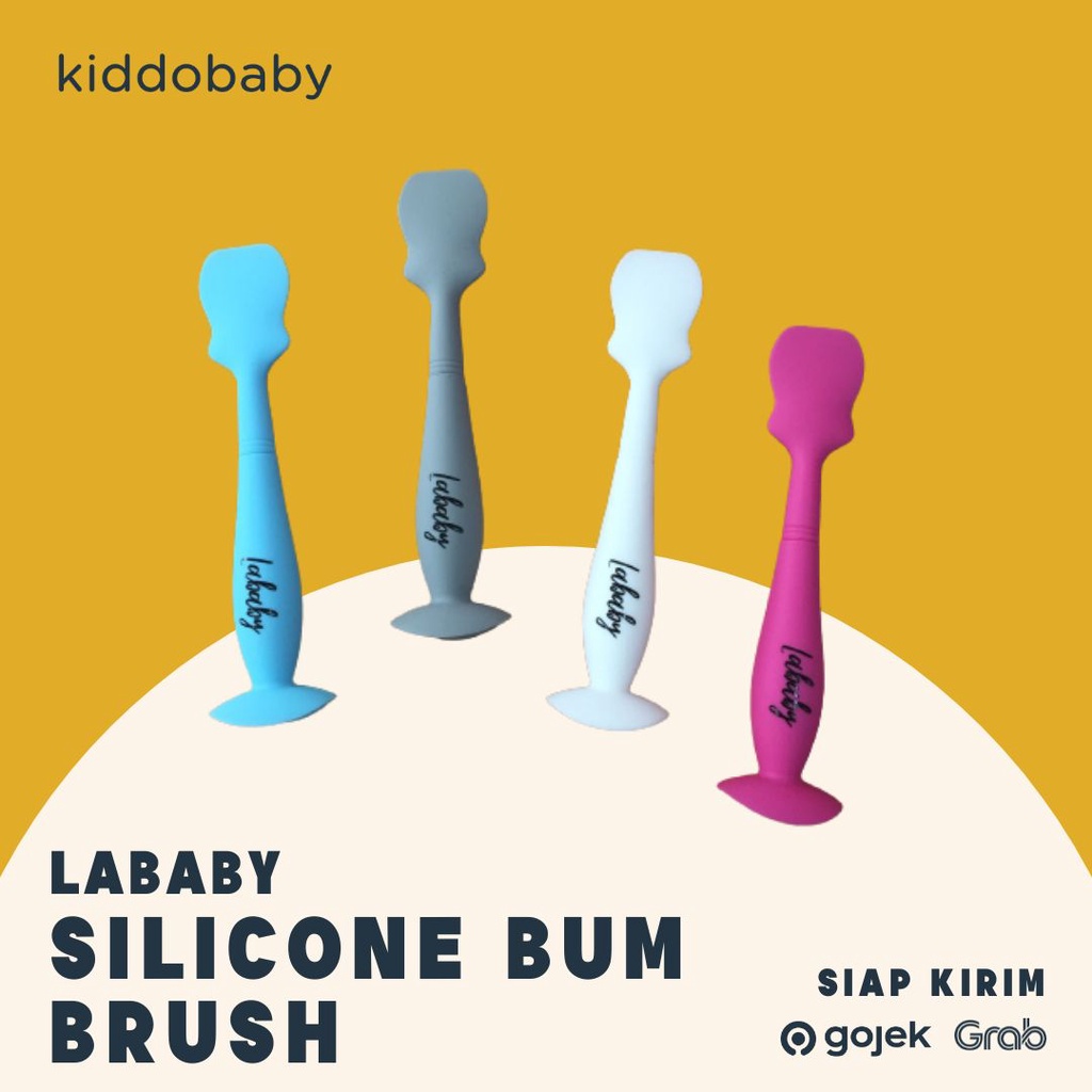 Lababy Silicone Bum Brush | Kuas untuk Bayi