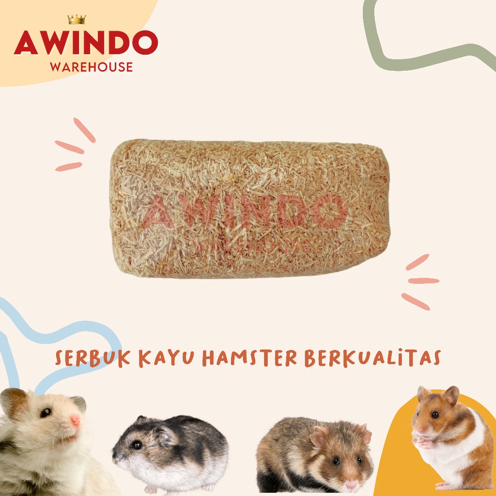 SERBUK SERUTAN KAYU GERGAJI ALAS KANDANG HAMSTER BURUNG KELINCI LANDAK SUGAR GLIDER MARMUT