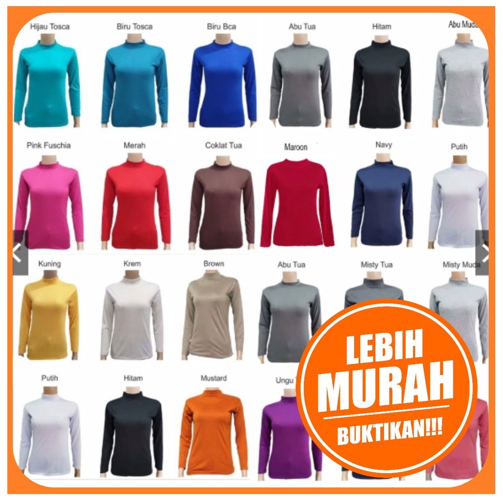 COD Promo Dalaman Baju Spandek - Manset Illori (Feyza) Olahraga Wanita Manset Baju Wanita Murah