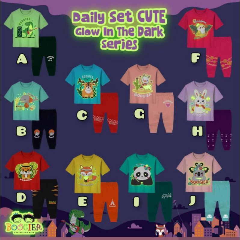 

Daily Set Cute Glow in the Dark Series by BoogieaKids