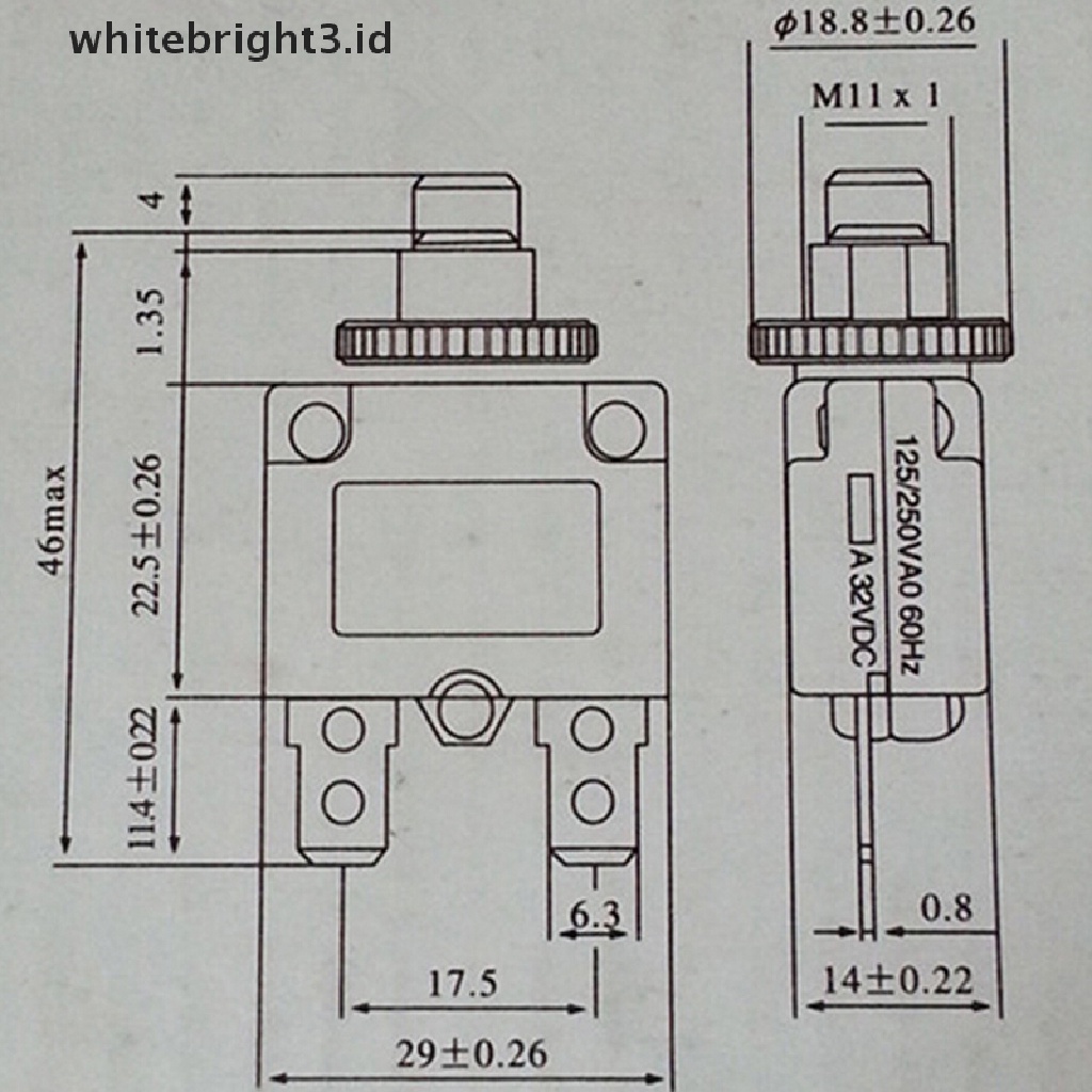 (whitebright3.id) Saklar Pemutus Arus 3A 4A 5A 6A 8A 10A 15A 20A 30A