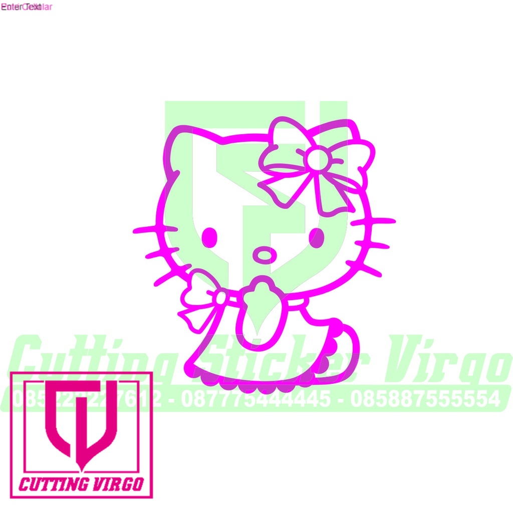 

Cutting stiker Hello kitty