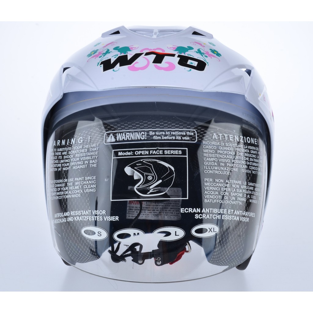 [Helm Dewasa] WTO Helmet Impressive - Pixie - Double Visor - Putih