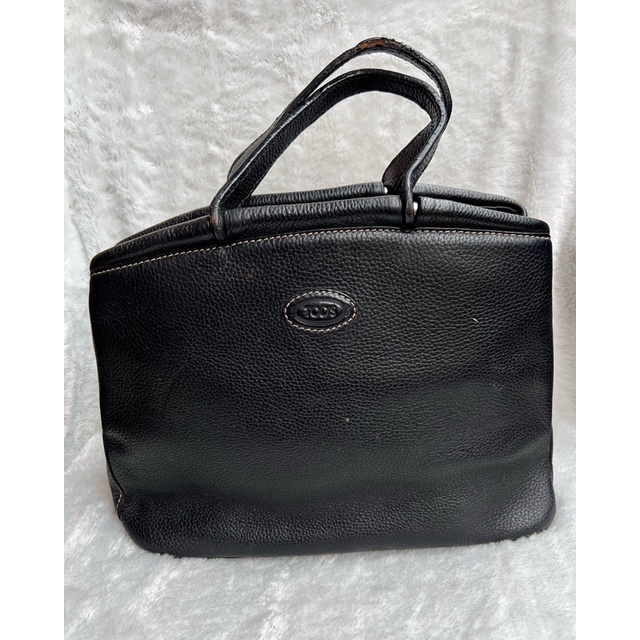 TODS Bag Hitam  Preloved tas wanita  condition 70%, kulit tali kelupas