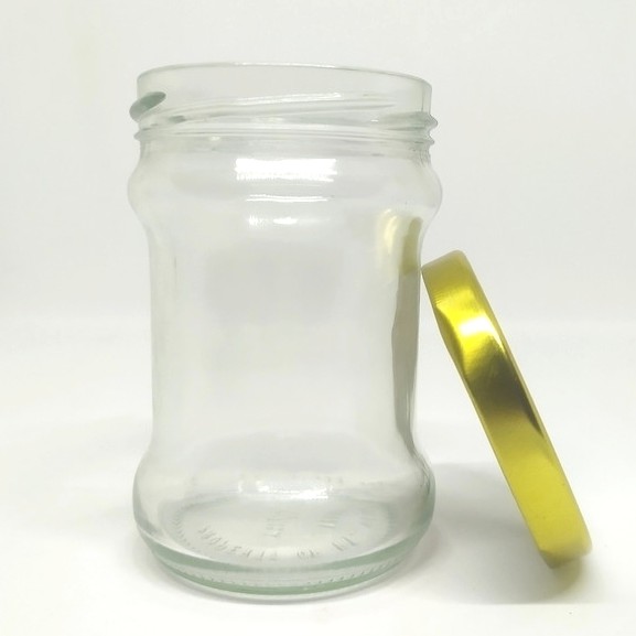 botol jar kaca 150ml tutup alumunium