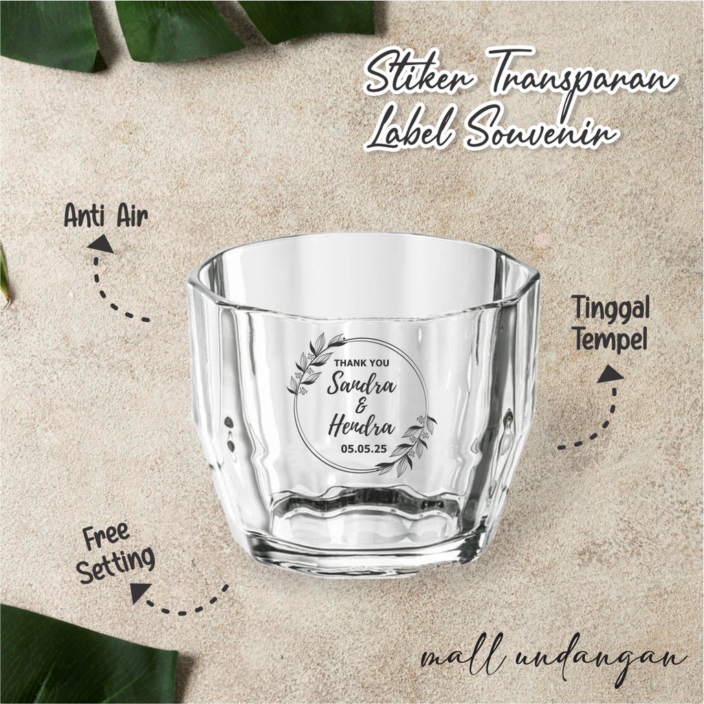 

STIKER LABEL NAMA SOUVENIR - STICKER SOUVENIR TRANSPARAN WATERPROOF