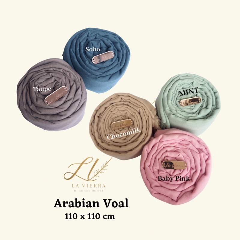 Part 1 Voal Arabian Jilbab Polos Sahara Hijab Segiempat-7