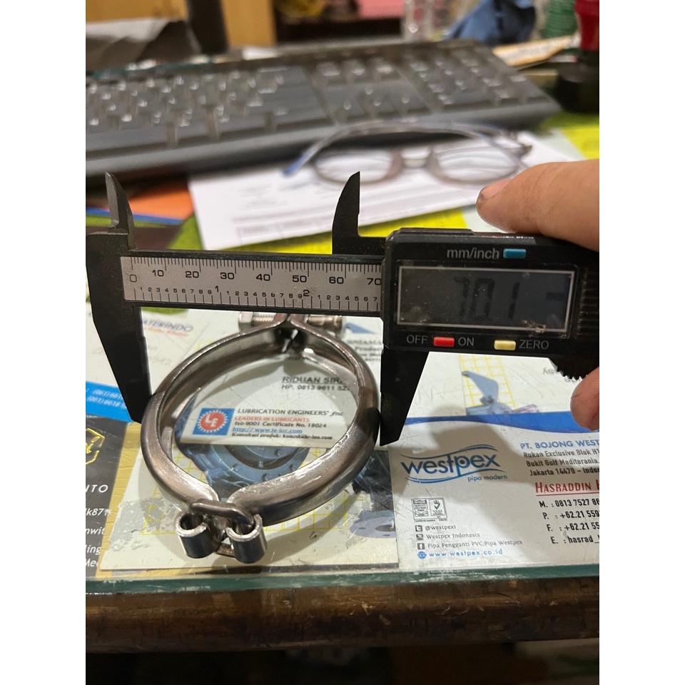 VBAND KLEM TURBO NHR55 RHF4 TD04 UNIVERSAL SESUAI UKURAN