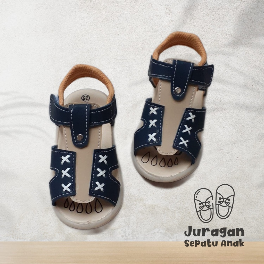 Sandal anak laki laki motif anyam sandal balita sandal flip flop sandal usia 1-3 tahun sandal termurah/sandal anak laki laki/sandal anak lucu