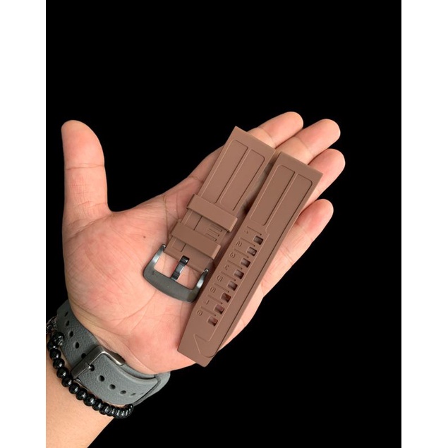 Strap Tali jam Tangan Silicon coklat ac Expedition 26MM