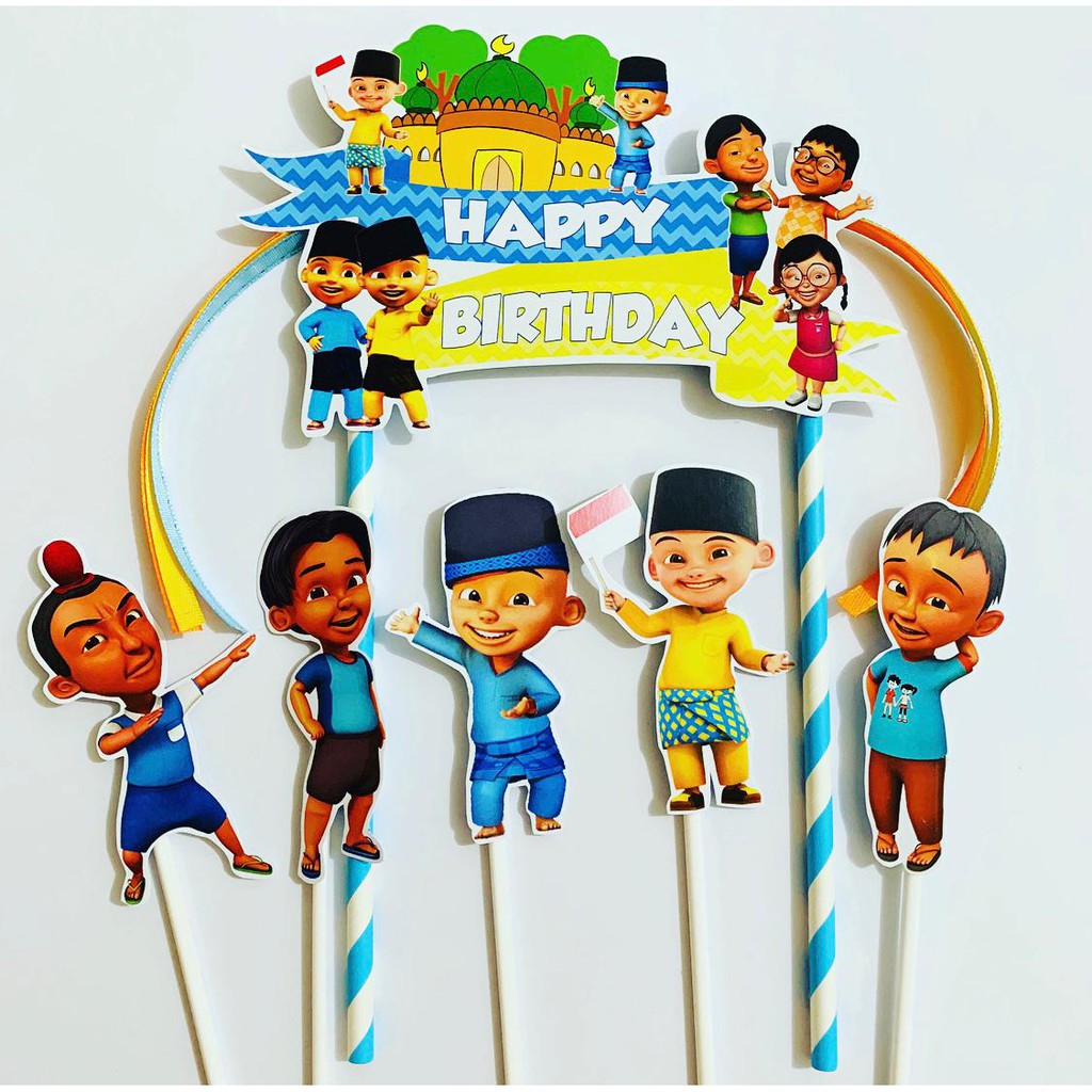 UpinIpin/Upin Topper Cake Birthday / Hiasan Kue Ulang Tahun