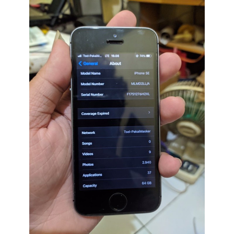 iPhone SE gen 1 64GB Space Gray bekas