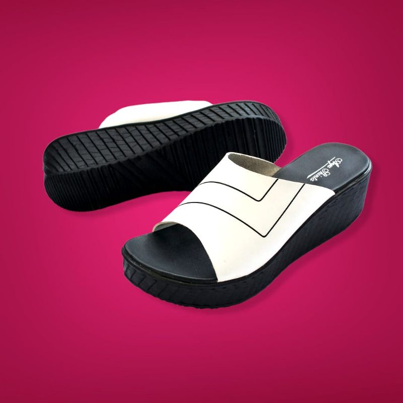 Ayu Shinta sandal wanita wedges slip on, terlaris dan terviral