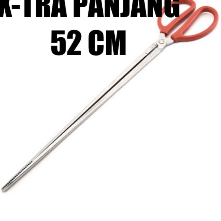 Gunting panjang capit kepiting penjepit udang Capitan belut dan gurita xtra panjang 52cm .