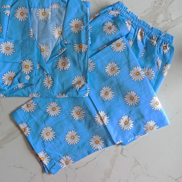 BAJU TIDUR PIYAMA WANITA JUMBO XXXL PP LENGAN PANJANG KARAKTER DASTER - Keladi Magenta