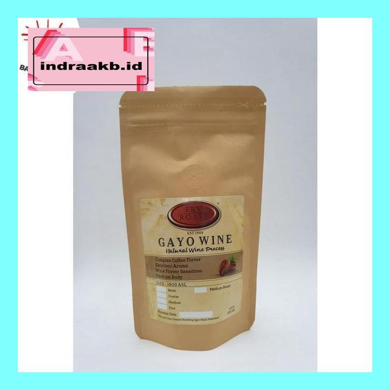 

Kops05X Kopi Arabica Gayo Natural Wine Process 100 Gr Biji/Bubuk - Biji Cof05Sc
