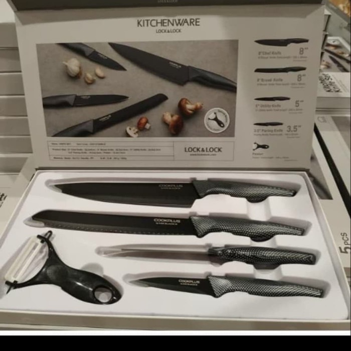 Lock and Lock Knife set (5 pcs) pisau set- Kitchen ware-Import promo