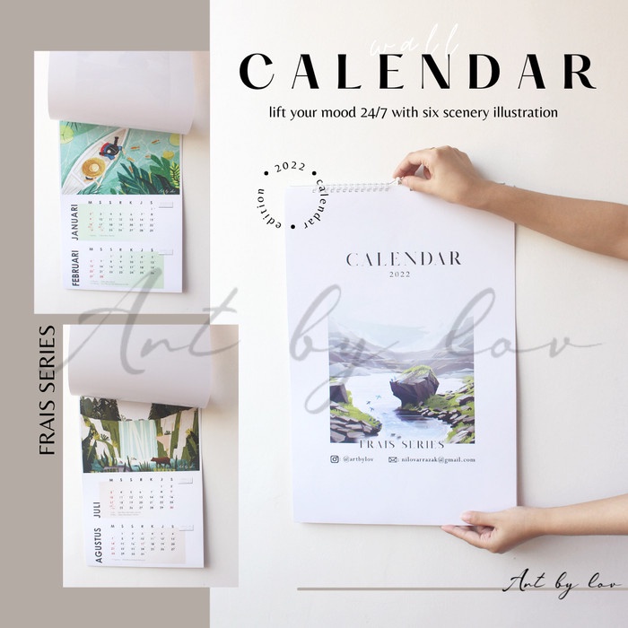 

READY Kalender Dinding Gantung 2021 Wall Calendar Lukisan Abstrak Dekorasi - frais TERBARU