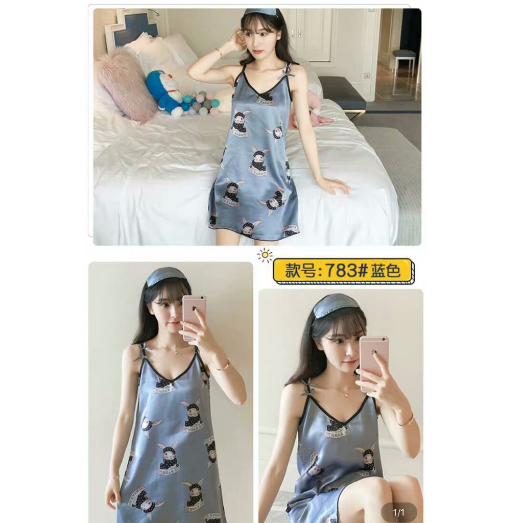 baju tidur wanita / daster satin premium import