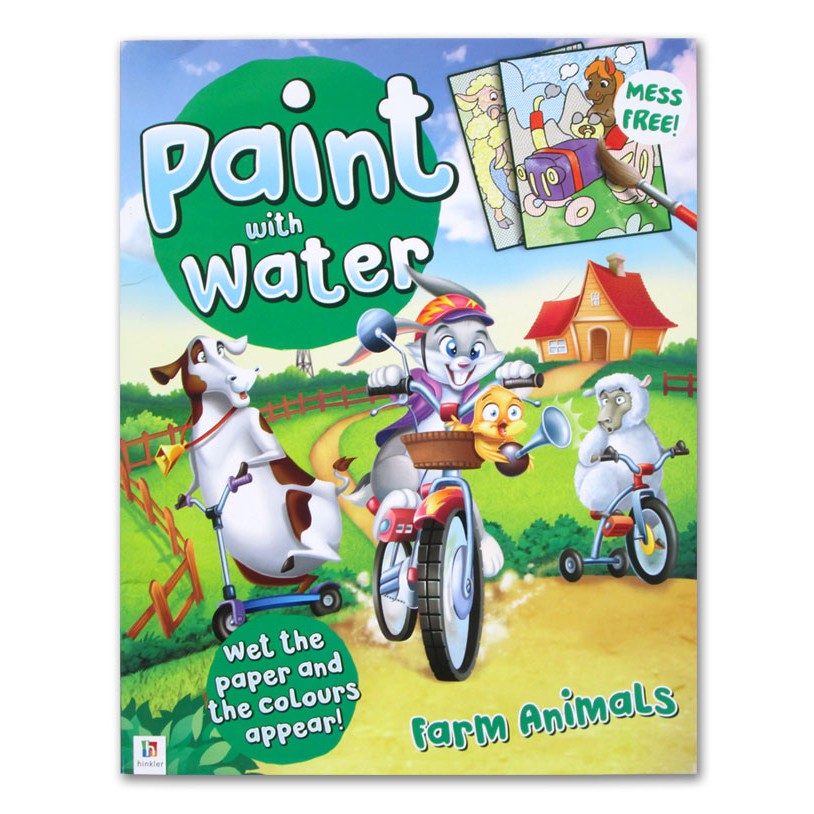 

BUKU IMPORT PAINT WITH WATER FARM ANIMALS BOOK 16 PAGES