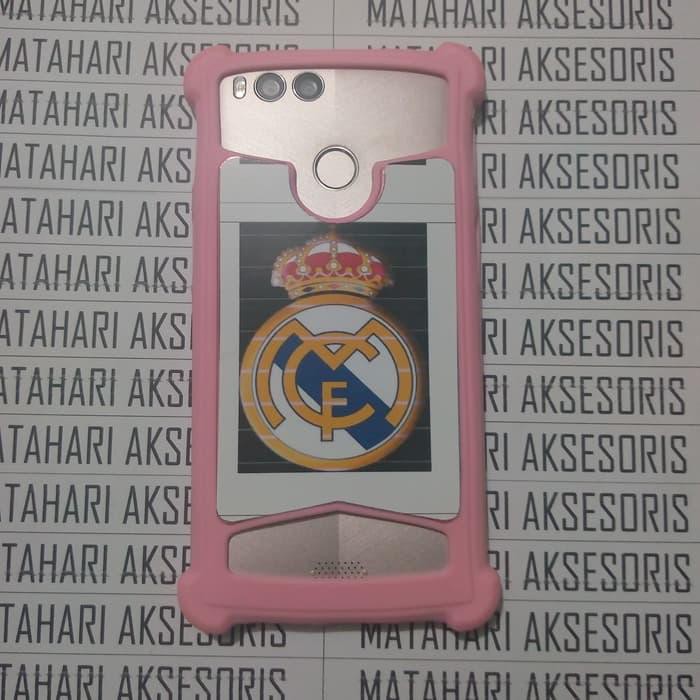 Casing Advan S50 4G Anti Crack Pink Karakter Gambar Club Bola Barca