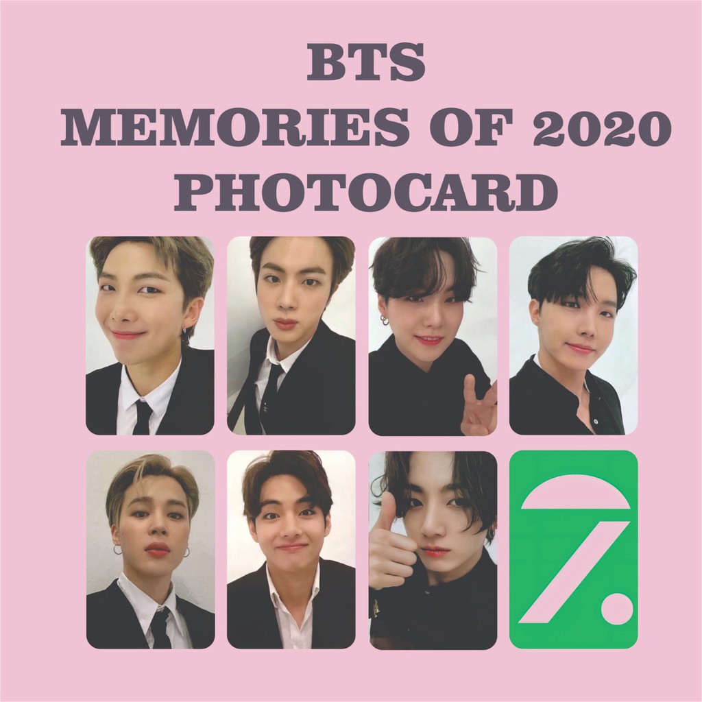 BTS MEMORIES OF 2020 PHOTOCARD